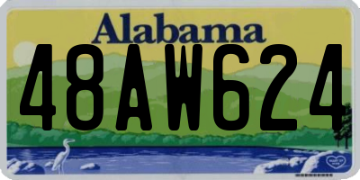 AL license plate 48AW624