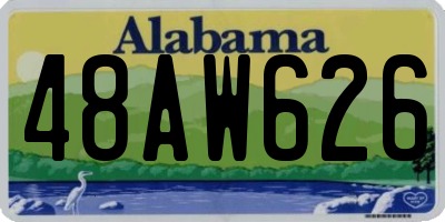 AL license plate 48AW626