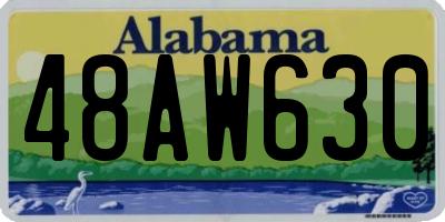 AL license plate 48AW630