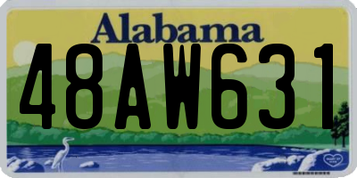 AL license plate 48AW631