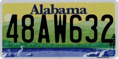 AL license plate 48AW632