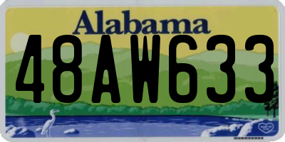 AL license plate 48AW633