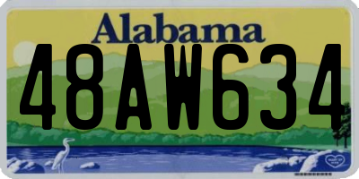 AL license plate 48AW634