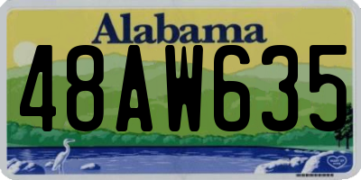 AL license plate 48AW635