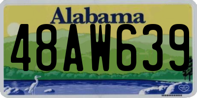 AL license plate 48AW639