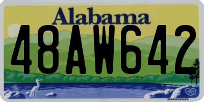 AL license plate 48AW642