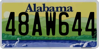 AL license plate 48AW644