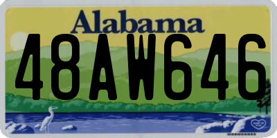 AL license plate 48AW646