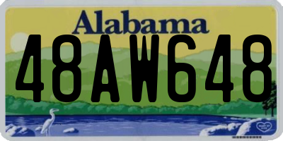 AL license plate 48AW648