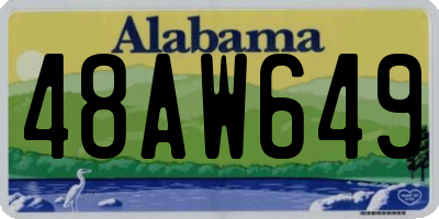 AL license plate 48AW649