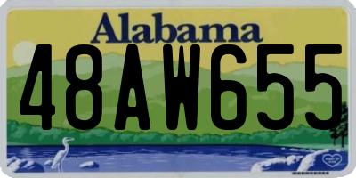 AL license plate 48AW655