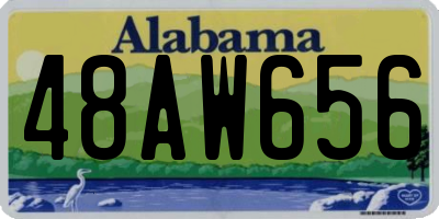 AL license plate 48AW656