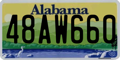 AL license plate 48AW660