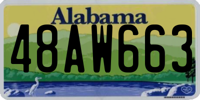 AL license plate 48AW663