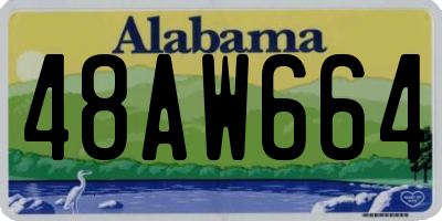 AL license plate 48AW664