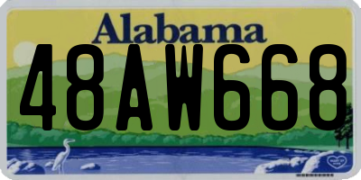 AL license plate 48AW668