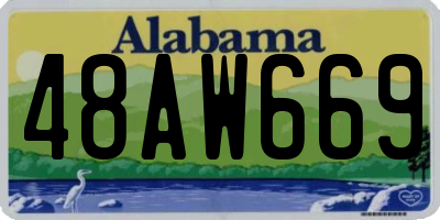 AL license plate 48AW669