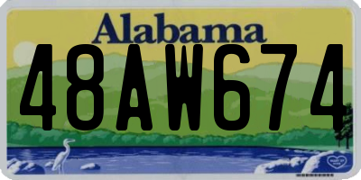 AL license plate 48AW674