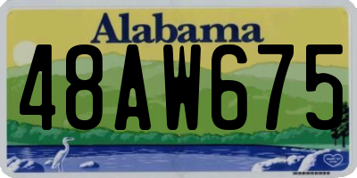 AL license plate 48AW675