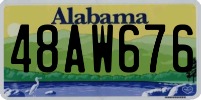 AL license plate 48AW676