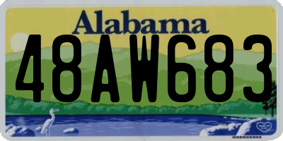 AL license plate 48AW683