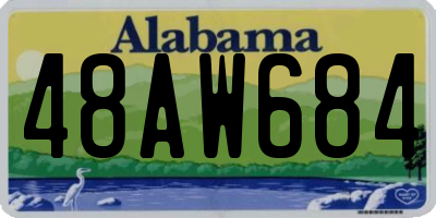 AL license plate 48AW684