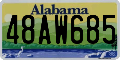 AL license plate 48AW685