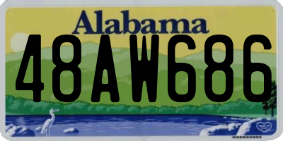 AL license plate 48AW686
