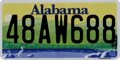 AL license plate 48AW688