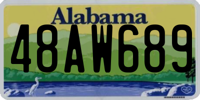 AL license plate 48AW689
