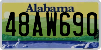 AL license plate 48AW690