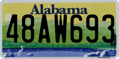 AL license plate 48AW693