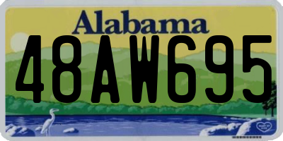 AL license plate 48AW695