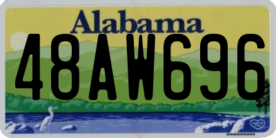 AL license plate 48AW696
