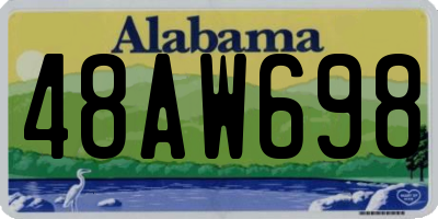 AL license plate 48AW698