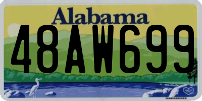 AL license plate 48AW699