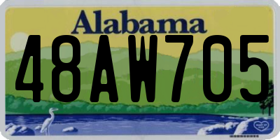 AL license plate 48AW705