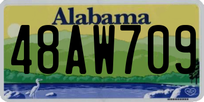 AL license plate 48AW709