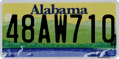 AL license plate 48AW710