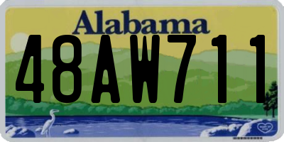 AL license plate 48AW711