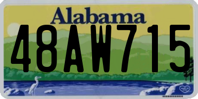 AL license plate 48AW715