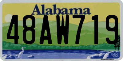 AL license plate 48AW719