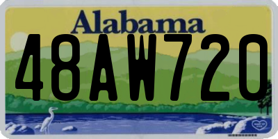 AL license plate 48AW720