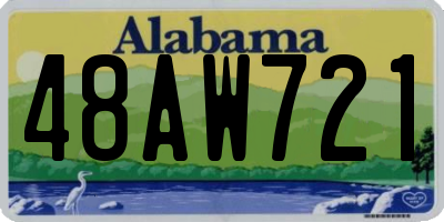 AL license plate 48AW721
