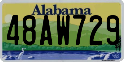 AL license plate 48AW729