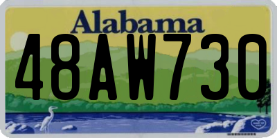 AL license plate 48AW730
