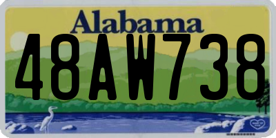 AL license plate 48AW738