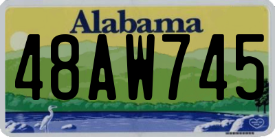 AL license plate 48AW745