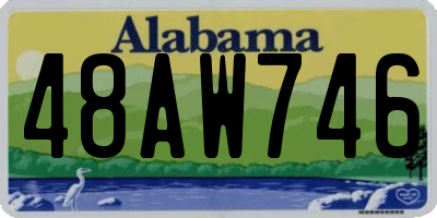 AL license plate 48AW746