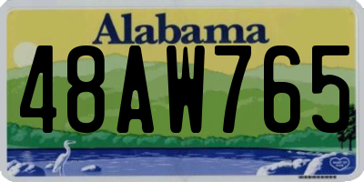 AL license plate 48AW765